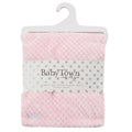 Baby Plush Fleece Waffle Wrap - Pink (75x90cm) (PK6) 19C274