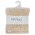 Baby Plush Fleece Waffle Wrap - Toffee (75x90cm) (PK6) 19C279