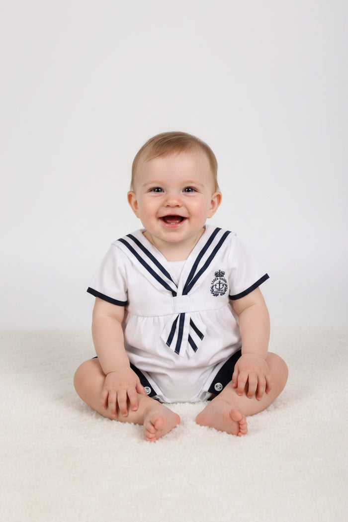 Baby Romper - Little Sailor - (0-9 Months) (PK6) G1255