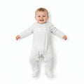 Baby Velour All in One - Grey Smocked (0-9M) (PK6) M15973