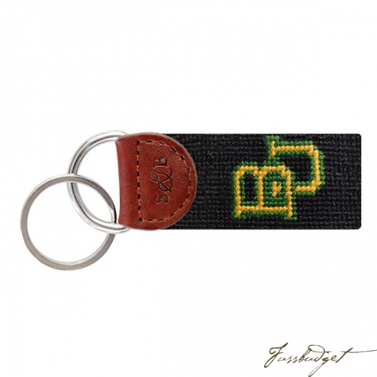 Baylor Needlepoint Key Fob-Fussbudget.com