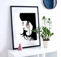 PinkPolish Design Art Prints "Beautiful Tears"  Ink Drawing: Art Print