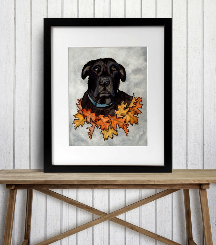 PinkPolish Design Art Prints "Big Buddy"  Watercolor Painting: Art Print