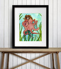 PinkPolish Design Art Prints 8"x10" "Blind Date"  Watercolor Painting: Art Print