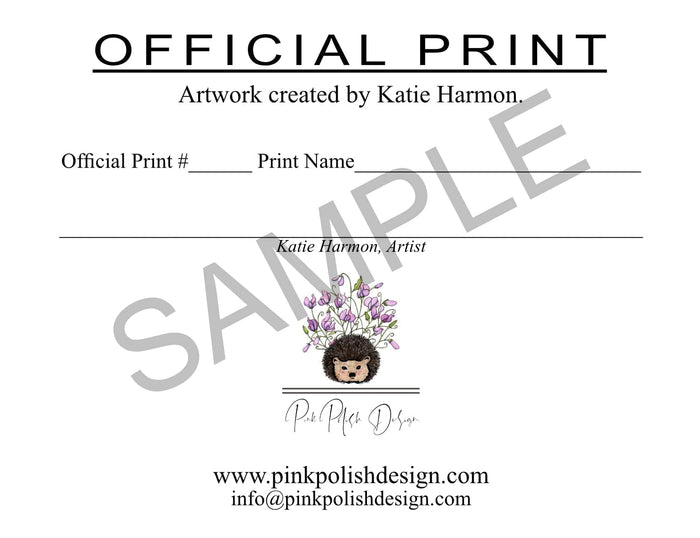 PinkPolish Design Art Prints "Blind Date"  Watercolor Painting: Art Print