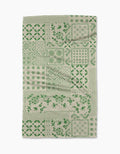 Blossoming Bandanna Green Kitchen Tea Towel