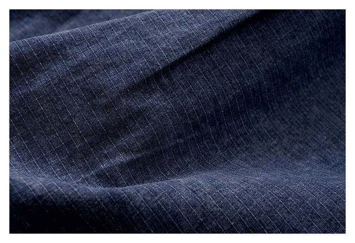 Shop Classic Blue Denim Chambray Shirt on Sale - Men's and Women's Long Sleeve Vintage Style - Seakoff