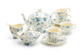 Blue Rose Toile Fine Porcelain Tea Set