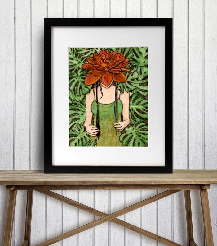 PinkPolish Design Art Prints "Bonnet" Watercolor Painting: Art Print