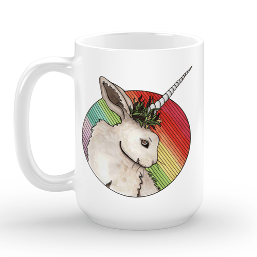 PinkPolish Design Coasters "Bunniicorn" 15oz Mug