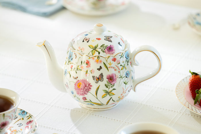 Butterfly Garden Fine Porcelain Tea Set