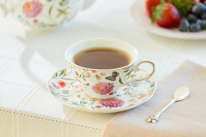 Butterfly Garden Fine Porcelain Tea Set