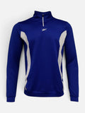 Buzo Reebok Medio Cierre Capsula Futbol Azul