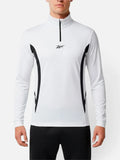 Buzo Reebok Medio Cierre Capsula Futbol Blanco/Negro