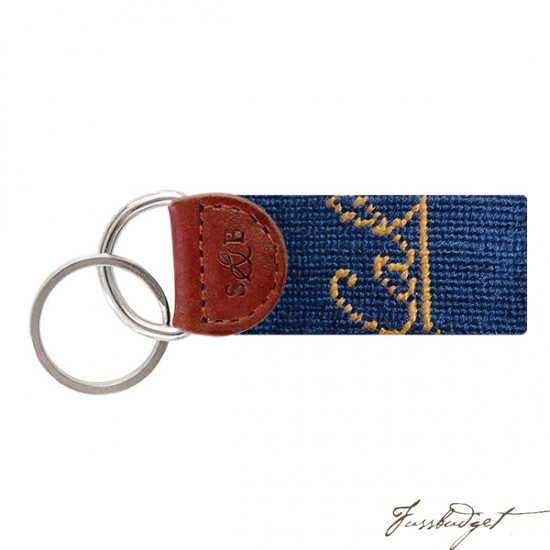 California Berkeley Needlepoint Key Fob-Fussbudget.com