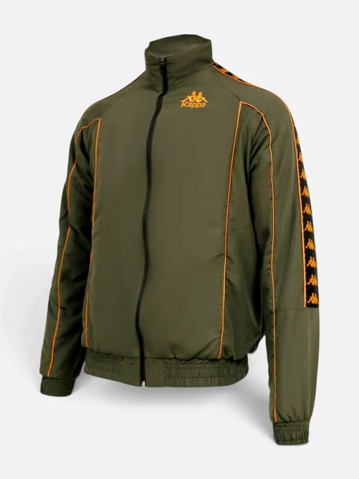 Campera Kappa 222 Banda Jacket Verde-Naranja