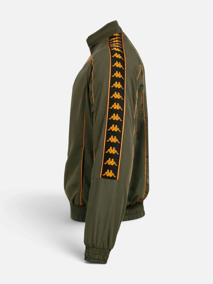 Campera Kappa 222 Banda Jacket Verde-Naranja