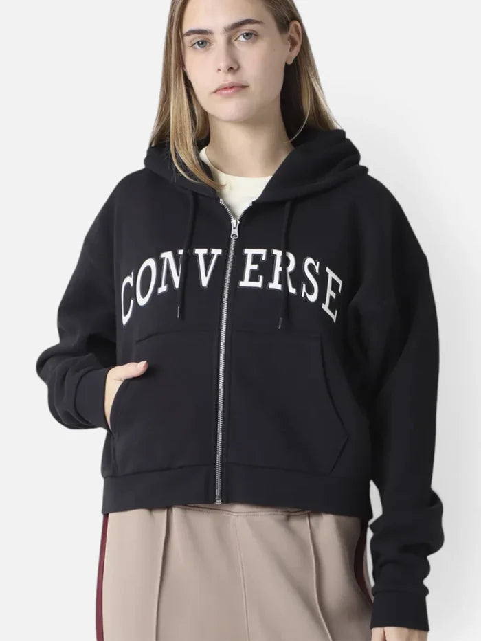 Campera Mujer Converse Uni Jacket Negro