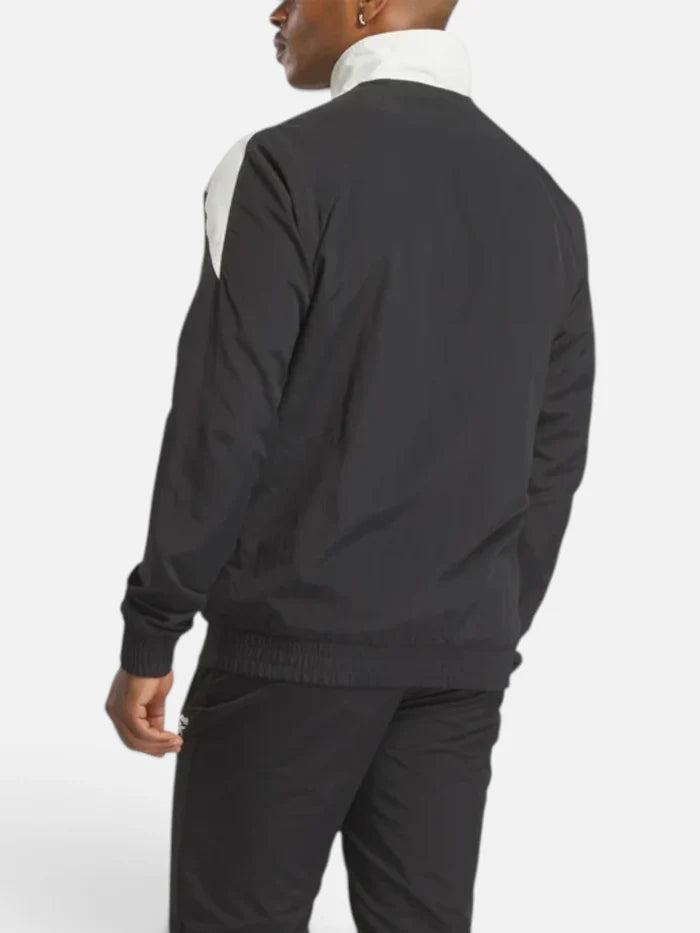 Campera Reebok Classic Leather Fr Tracktop Negro/Blanco