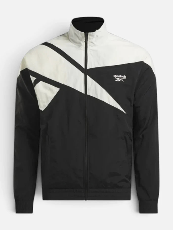 Campera Reebok Classic Leather Fr Tracktop Negro/Blanco