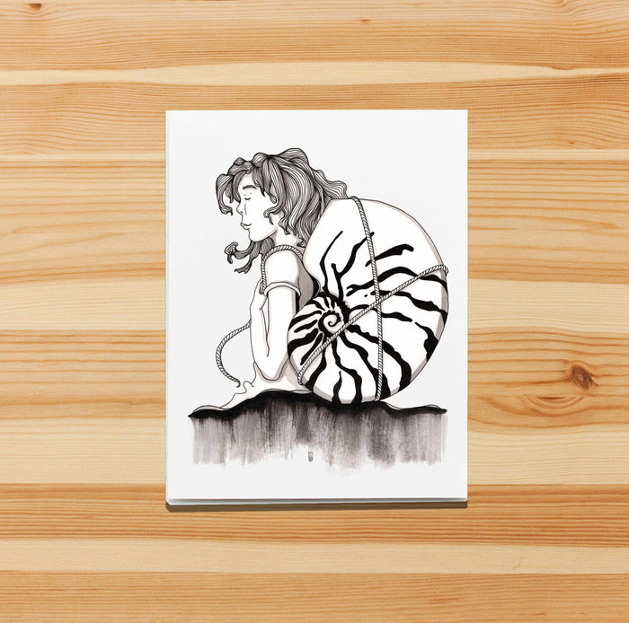 PinkPolish Design Note Cards "Carry On" Handmade Notecard