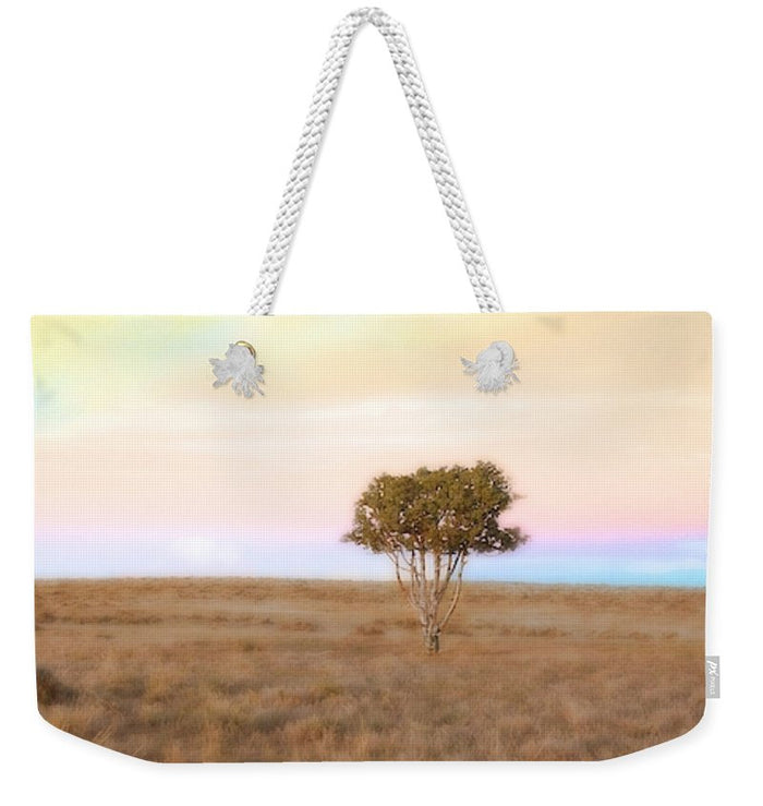 Cedar Tree at Sunset Weekender Tote bag