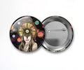 PinkPolish Design Buttons "Celestial" Pin Back Button, 2.25 Inch