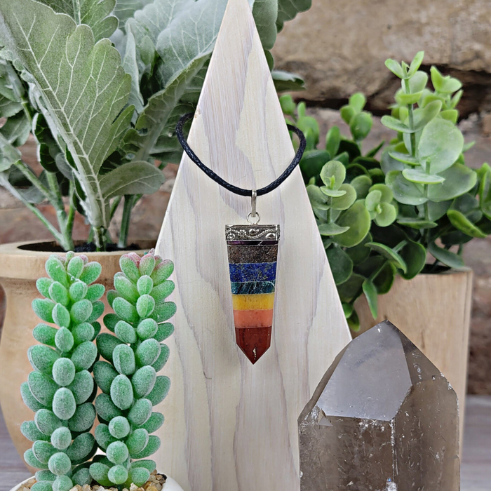 Chakra Flat Point Pendant 2"