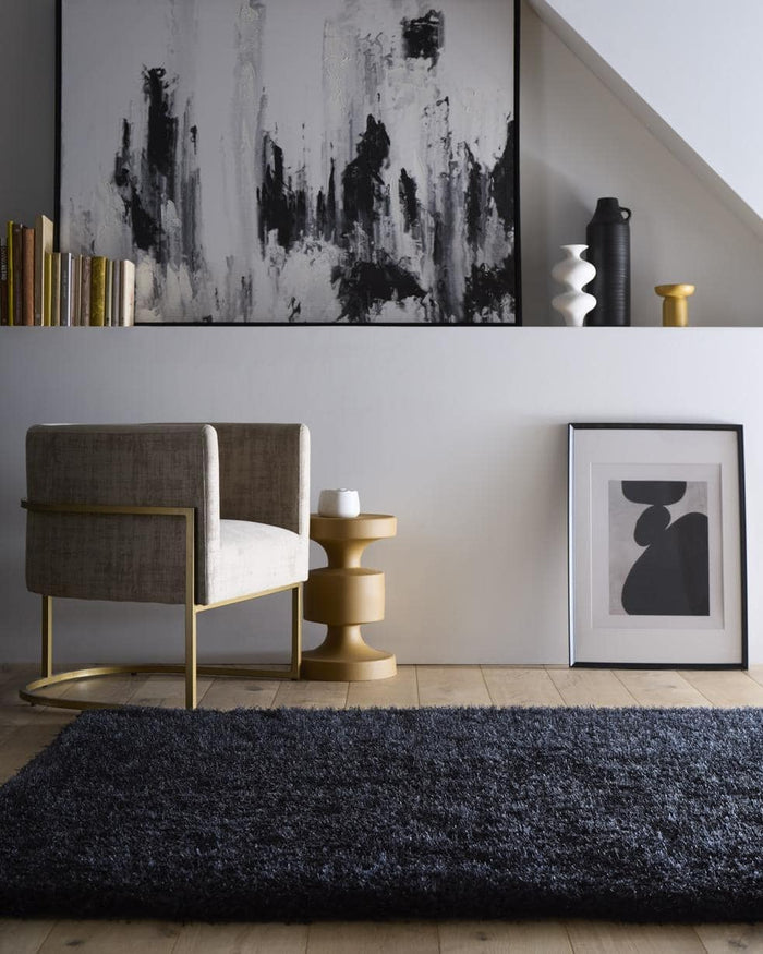 Chicago Black Shaggy Rug | Contemporary Comfort | The Rugs