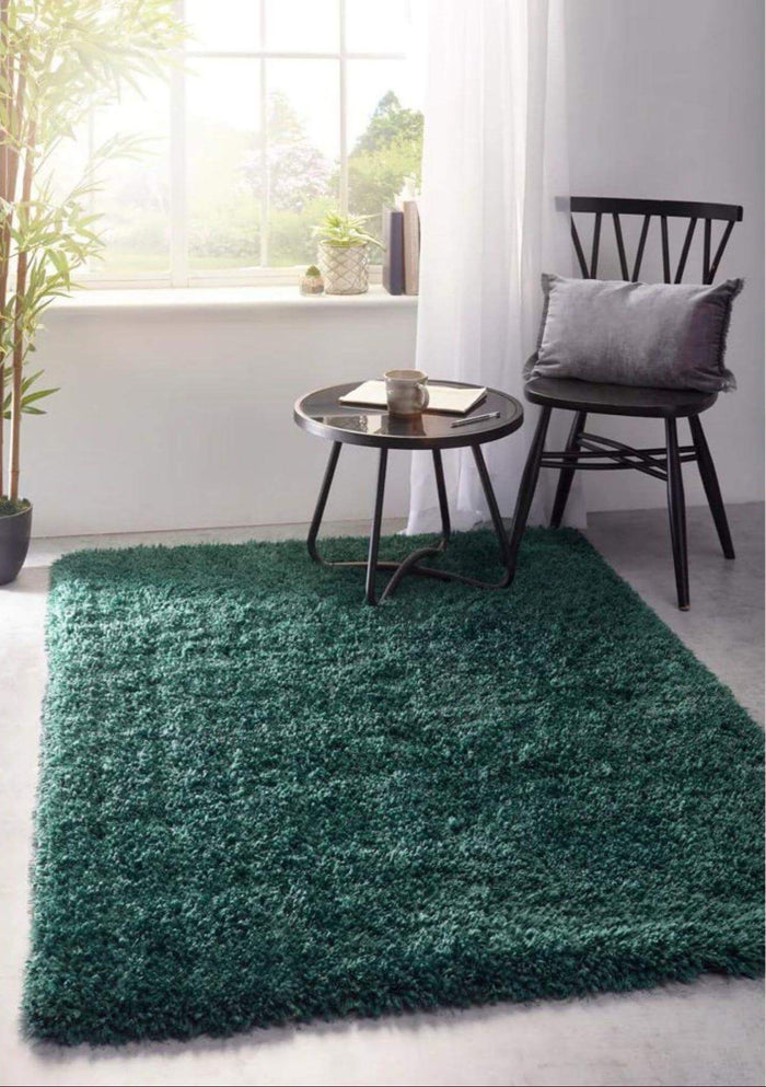 Chicago Forest Green Shaggy Rug |Luxurious Comfort |The Rugs