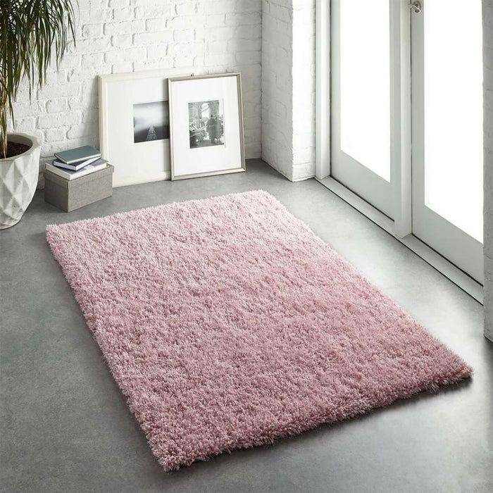 Chicago Pink Shaggy Rug | Cozy & Stylish | The Rugs