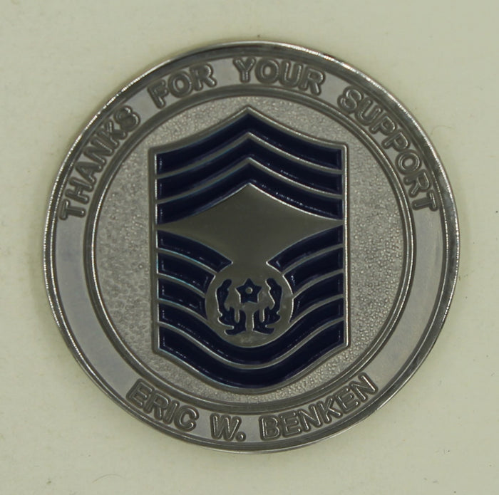 Chief Master Sergeant of the Air Force Eric W. Benken Challenge Coin