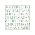 Christmas Letters, green • Beverage Napkins