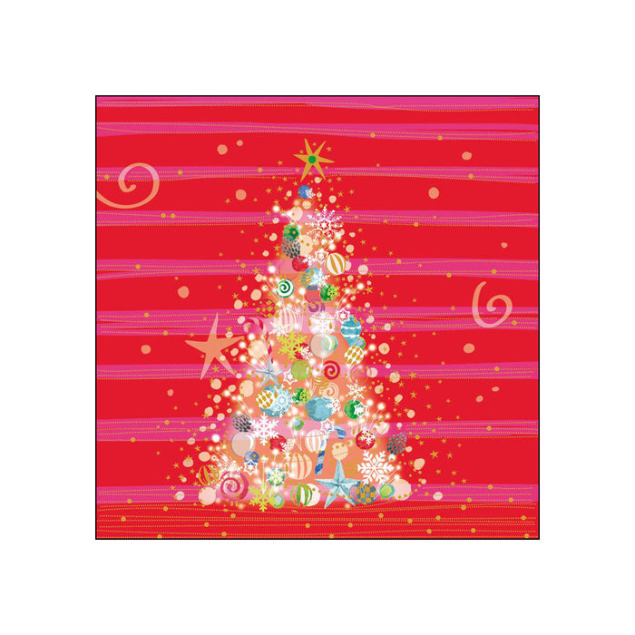 Christmas, red and pink • Beverage Napkins
