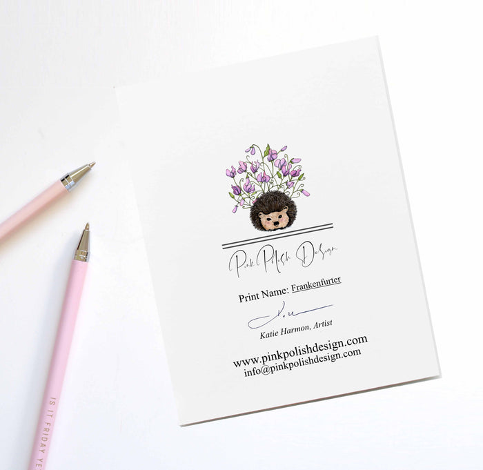 PinkPolish Design Card Pack "Classic Movie Monsters", 4 Card Pack of Handmade Notecards