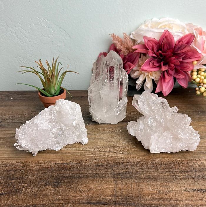 Clear Quartz Cluster Specimen (0.5-0.9lb)