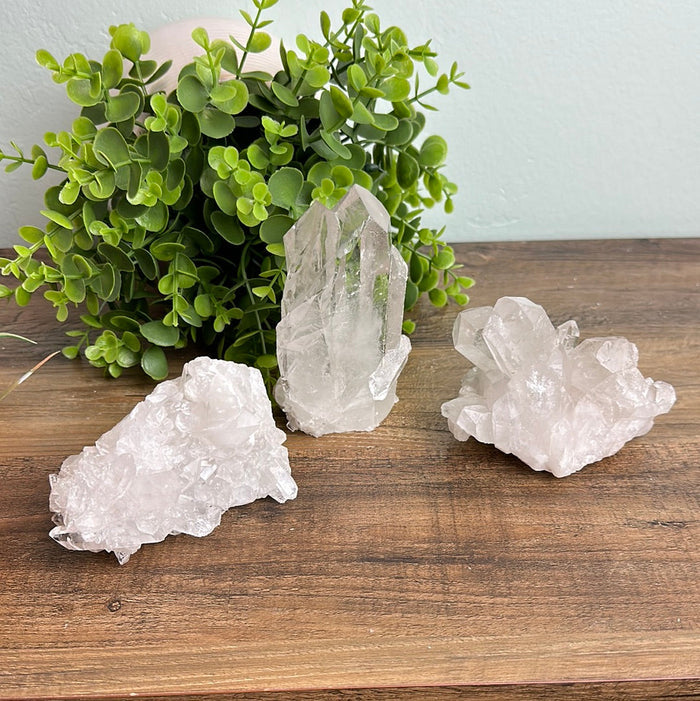 Clear Quartz Cluster Specimen (0.5-0.9lb)