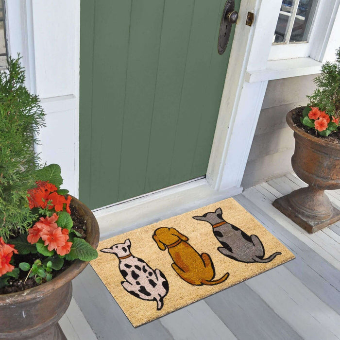 Coir Doormat with Cats & Dogs Design | Non-Slip & Durable