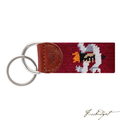 Colgate Needlepoint Key Fob-Fussbudget.com