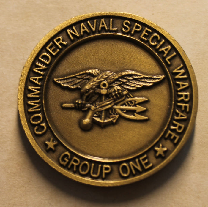 Commander Naval Special Warfare Group One Combat Service Support Detachment CSSD-1 / One Navy Challenge Coin