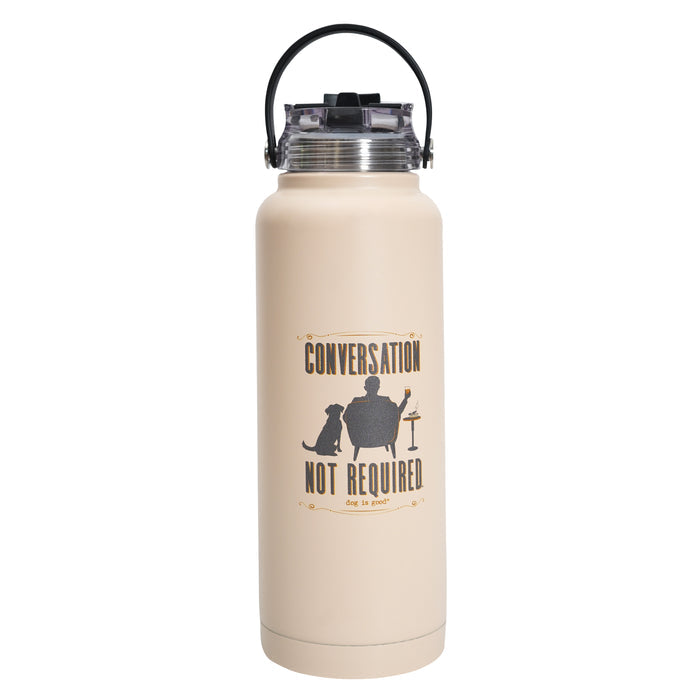 Conversation Not Required 40oz Water Bottle