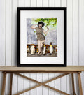 PinkPolish Design Art Prints "Cool It"  Watercolor Painting: Art Print