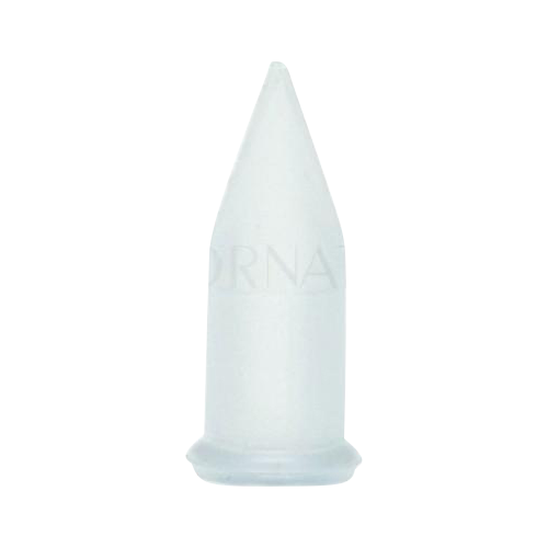 A stack of translucent Crafty and Mighty Mouthpiece Covers are shown in a bright, overhead shot.