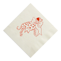 Dalmatian Red and White Napkin