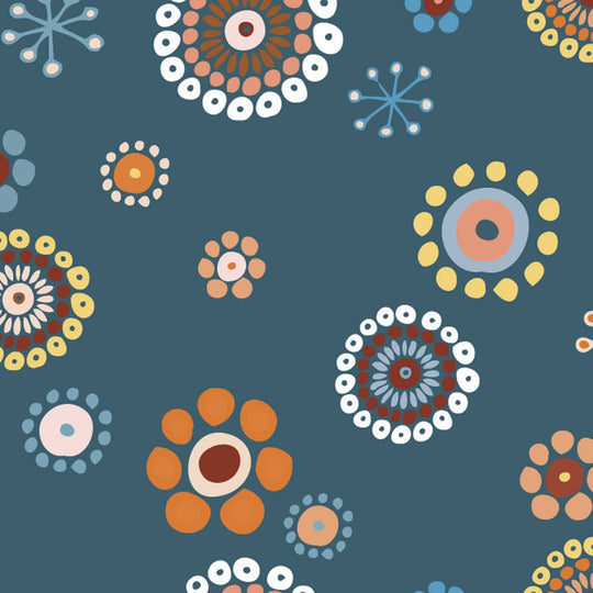Dashwood Studios - Broderie - Blick-Cyan - brod-2194-cyan - Sold by the Half Yard