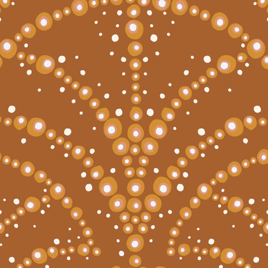 Dashwood Studios - Broderie - Kaskad-Ochre - brod-2198-ochre - Sold by the Half Yard