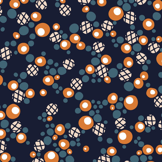 Dashwood Studios - Broderie - Kors-Ocean - brod-2197-ocean - Sold by the Half Yard
