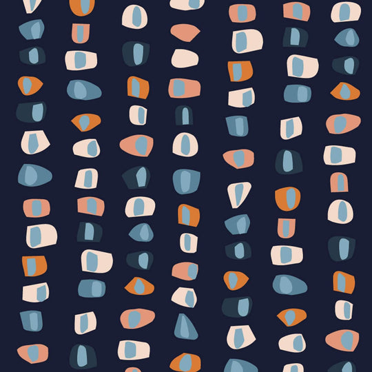 Dashwood Studios - Broderie - Mim-Denim - brod-2196-denim - Sold by the Half Yard
