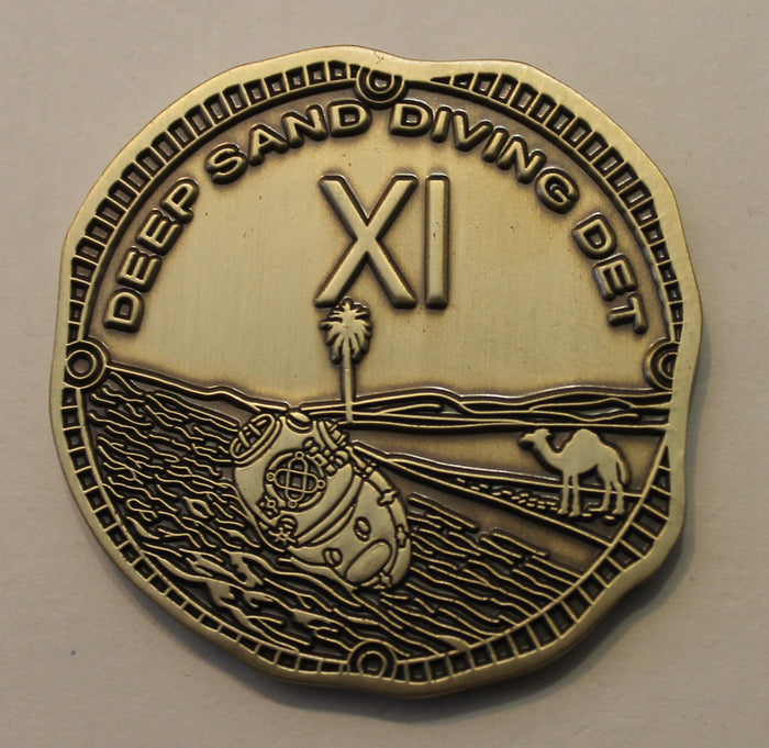 Deap Sea Diver, Combined Deep Sand Diving DET, Get In...Get Out...Quit Funkin About! Navy Challenge Coin