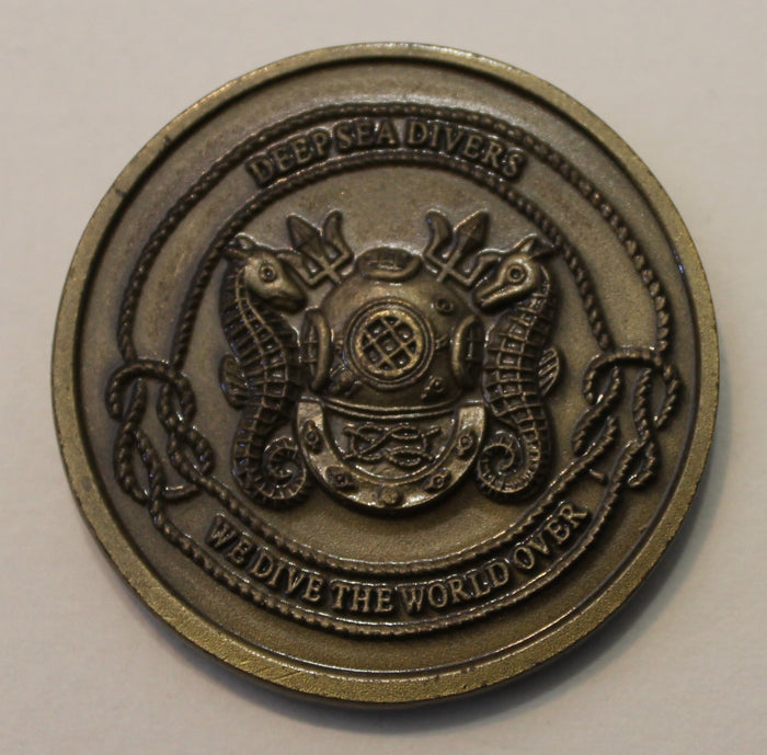 Deep Sea Divers We Dive the World Over If You Ain't Deep Sea, You Ain't Shit! Navy Challenge Coin